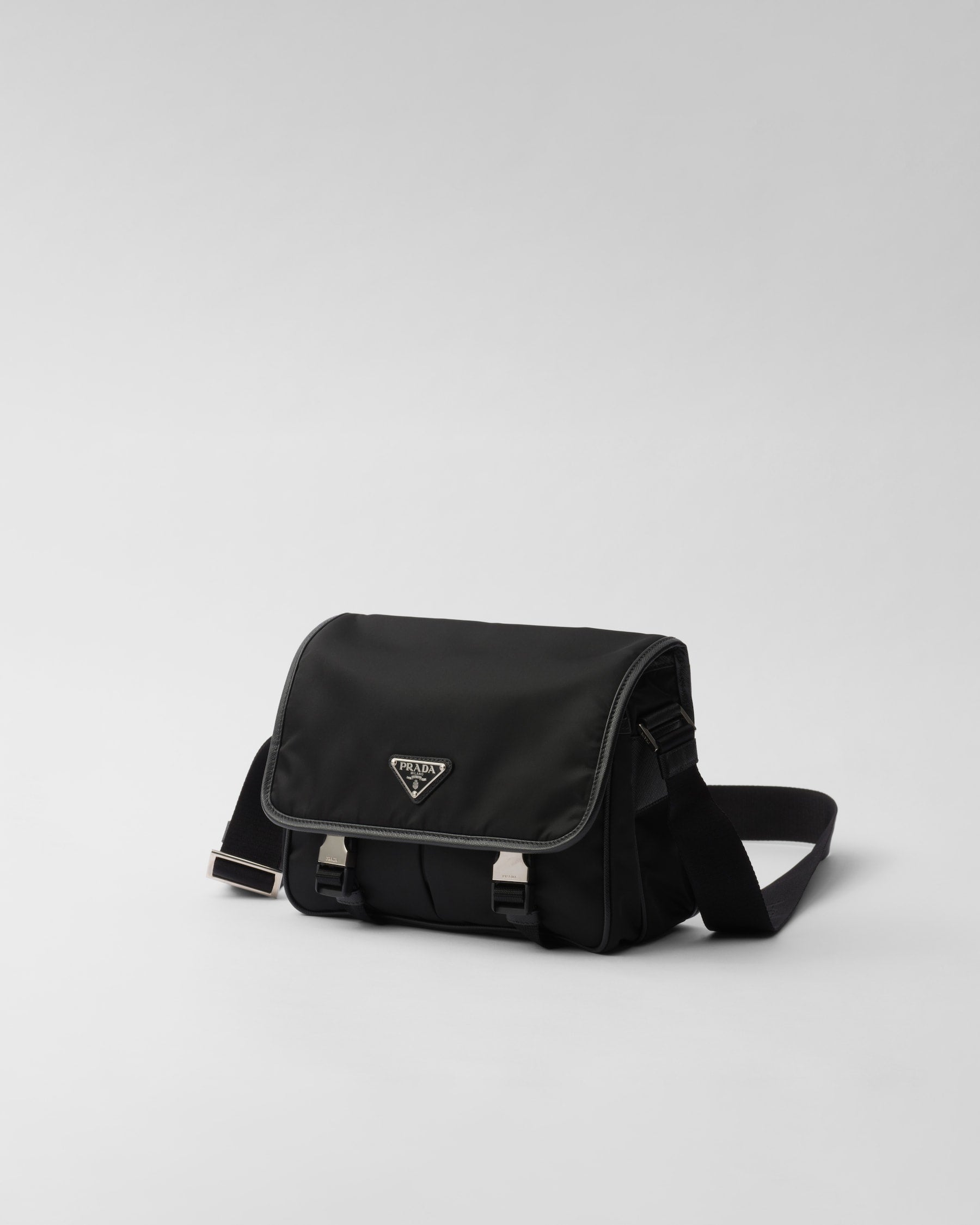 Sac porté épaule en Re-Nylon et cuir Saffiano - #12