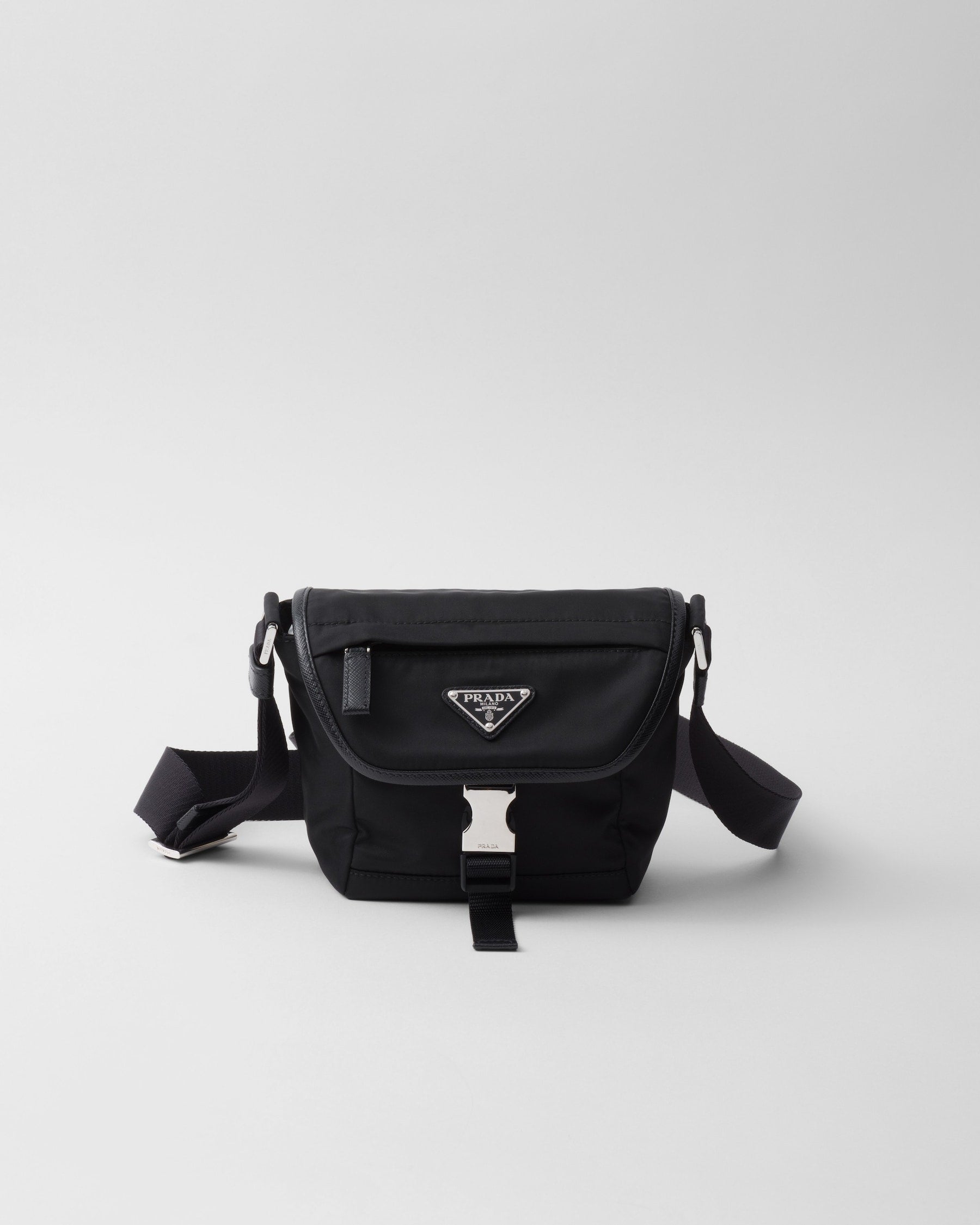 Sac porté épaule en Re-Nylon et cuir Saffiano - #7
