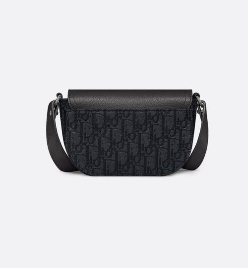 Mini sac Messenger à rabat Saddle Noir